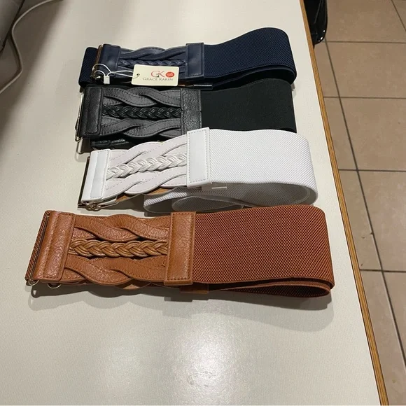 Grace Karin 4 Braided Belts 4X 46” New - Picture 5 of 10